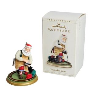 Hallmark Keepsake Ornament Toymaker Santa with Train 7th in a Series 2006 & Box